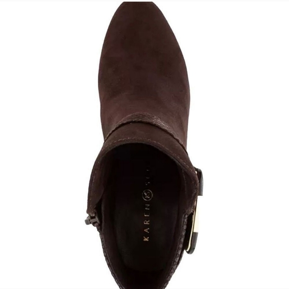 KAREN SCOTT Ivyy Mixed Media Chocolate Booties - Picture 5 of 15